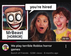 We play terrible Roblox horror games