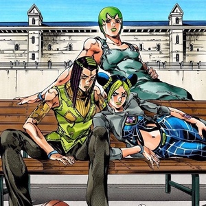 F. F., Jolyne & Ermes (pose 2)