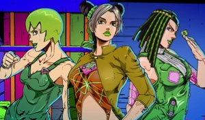 F. F., Jolyne & Ermes (pose 1)