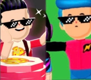 NewsPizza (Pizza guy x News guy)