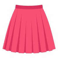 Pleated mini skirt