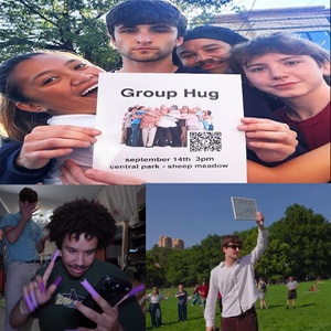 [S1E2] we hosted a giant group hug in nyc