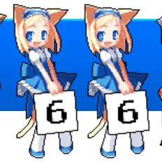 catgirl holding 6