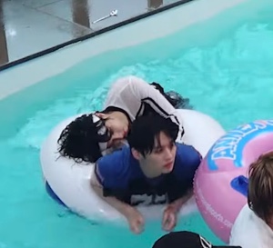 clingy omega at the pool