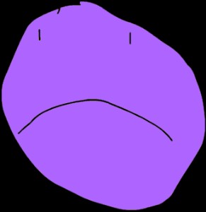 Purple face