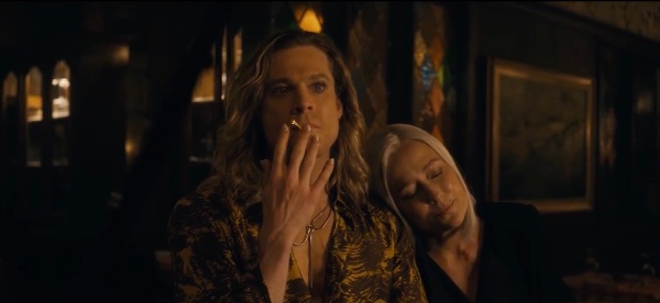 sharing cigarette while reminiscing
