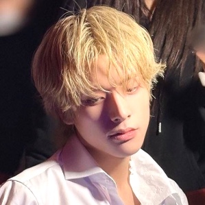 long blonde hair with bangs