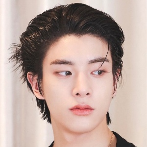 short slicked back black hair