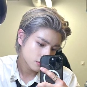 slicked back short silver hair