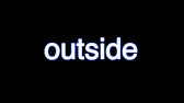 outside