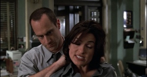so she twists his cojones and takes off