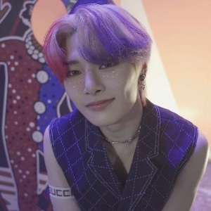 half pink purple hair