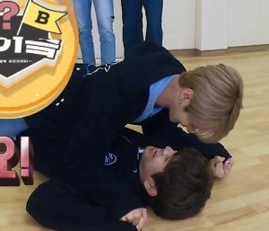 Almost kissing