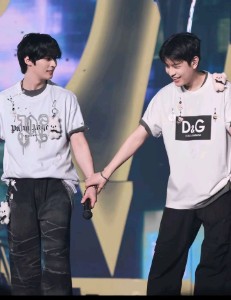 Holding hands