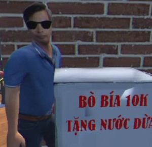 Ông chú bán Bò bía mưu sinh