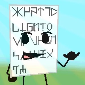 Arkanish Alphabet On Paper