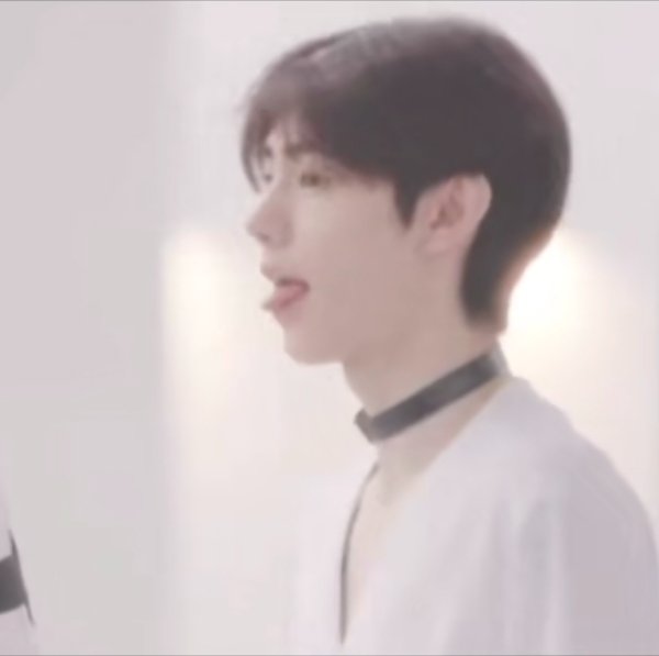 Sunghoo panting like a dog