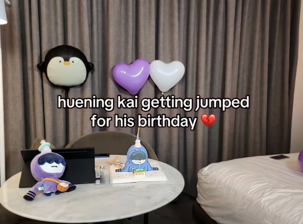 Hueningkai screams of despair