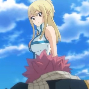 Natsu asking for forgiveness