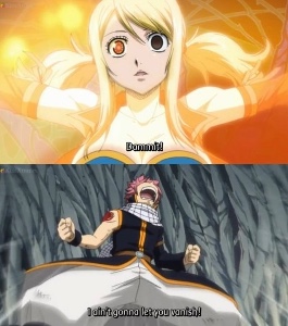 Natsu determined to save Lucy