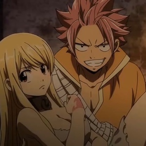 Natsu saving Lucy from capture