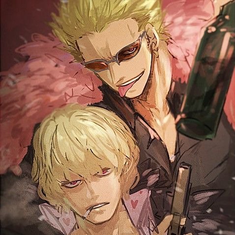 doflamingo x corazón (rosinante)