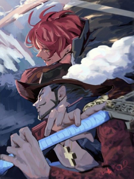 mihawk x shanks