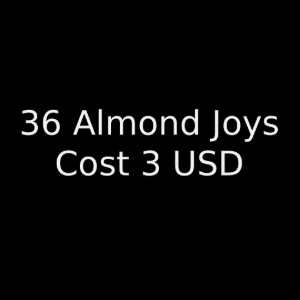 36 almond joys