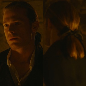 S2 pulled back ponytail with a bow