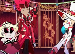 Alastor x Lucifer x Mimzy: AppleFlapperDeer