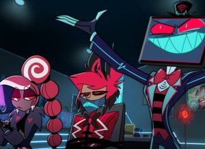 Alastor x Vox x Velvette: MediaDoll