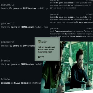 eu quero suas coisas no meu quarto