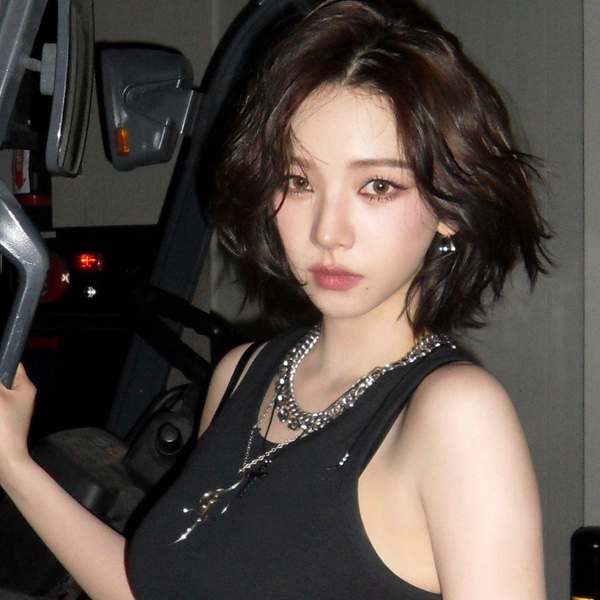 Short brown hair look