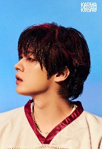 black with red highlights