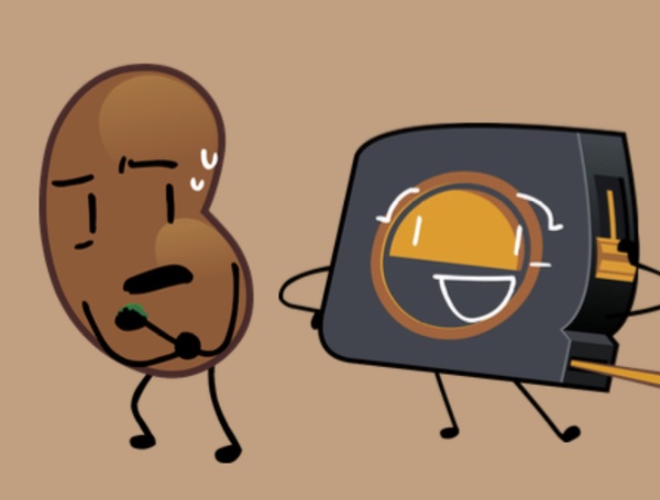 Bean and magazine