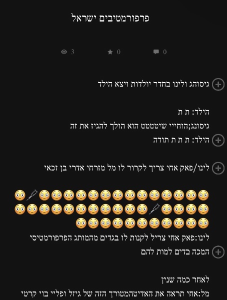 פרפורמטיבים ישראל