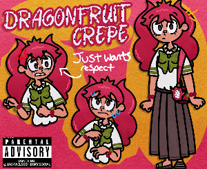 Dragonfruit Crepe