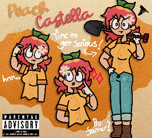 Peach Castella