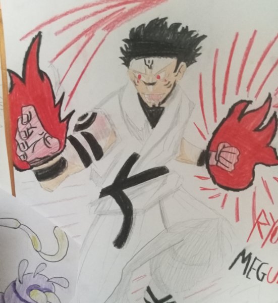 Coloured Sukuna Pose