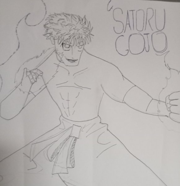 Colourless Gojo Pose