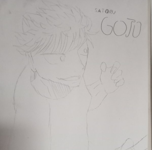 Another Colourless Gojo Pose