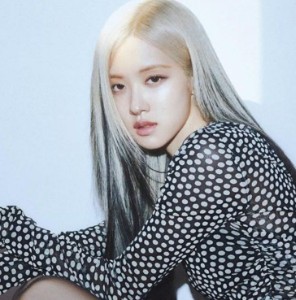 blonde with black ends