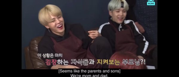 We're mom and dad