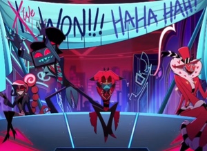 Velvette x Vox x Valentino x Alastor: RadioVees (Platonic)