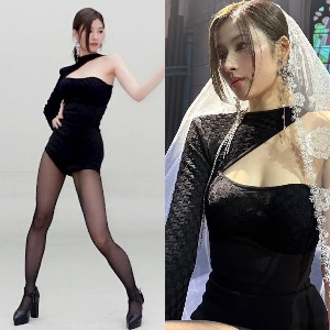 Sana Black One Piece