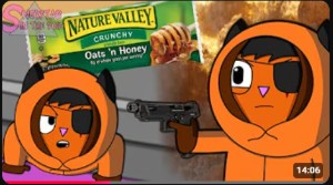 Gingtab Opens a Nature Valley Granola Bar on the Couch