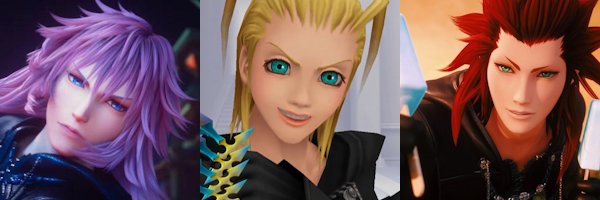 Marluxia x Larxene x Axel