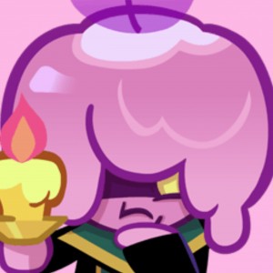 Purple Candle Cookie