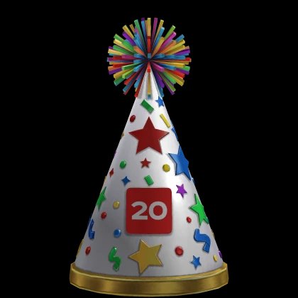 Vicennial Party Hat