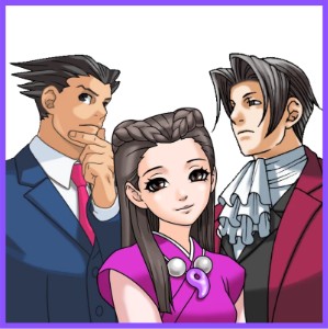 Phoenix Wright x Iris x Miles Edgeworth